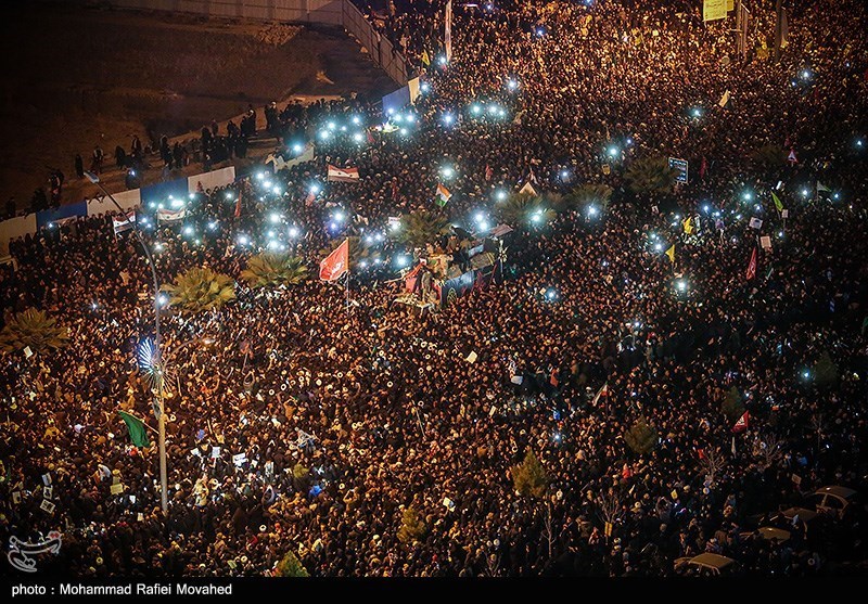 تصاویری از قیام مردم قم به احترام سیدالشهدای مقاومت