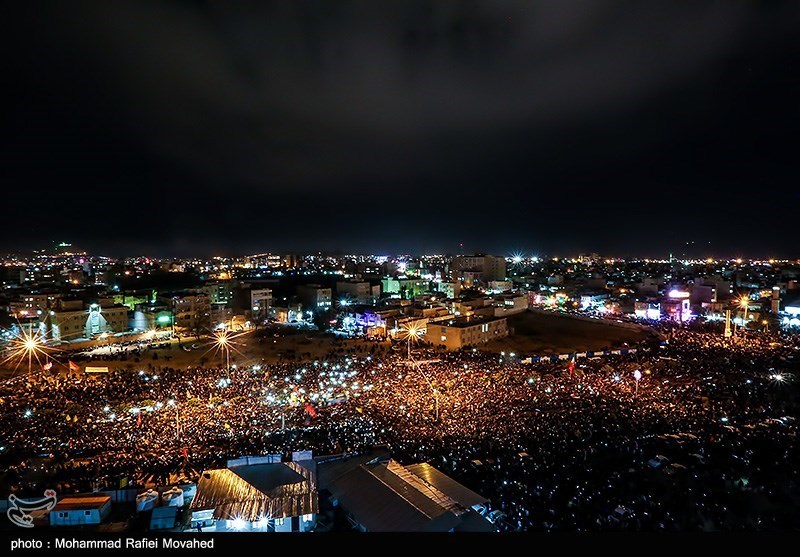 تصاویری از قیام مردم قم به احترام سیدالشهدای مقاومت