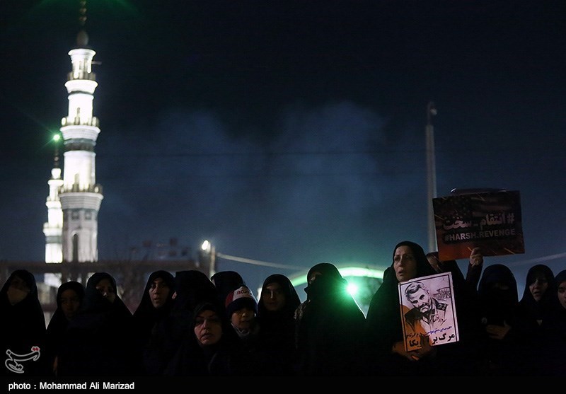 تصاویری از قیام مردم قم به احترام سیدالشهدای مقاومت