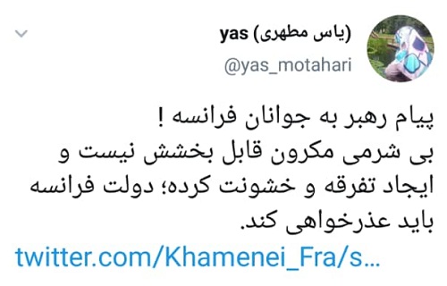 پیام رهبر معظم انقلاب به جوانان فرانسه با واکنش کاربران همراه شد