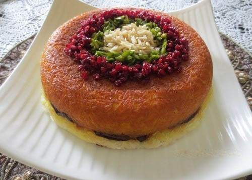دستور پخت ته چین گوشت