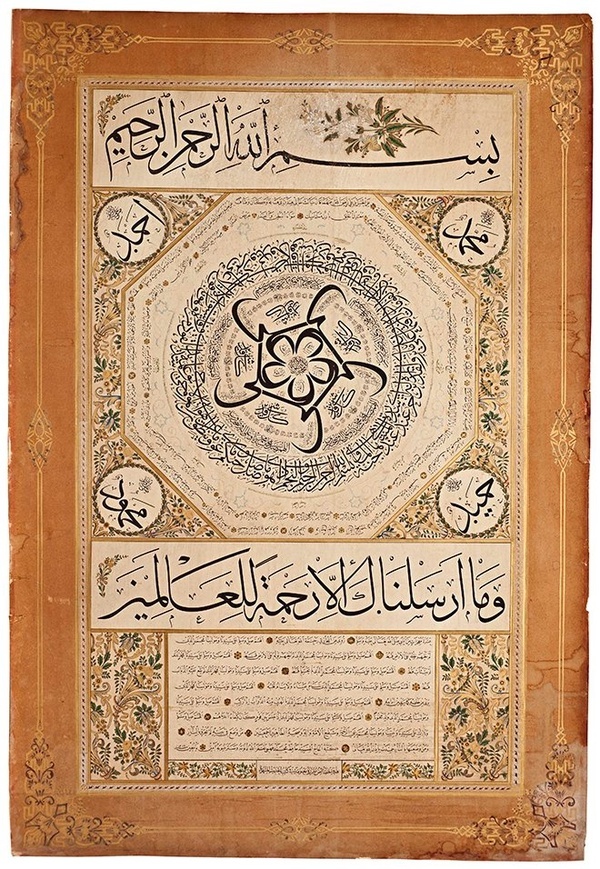 حلیه نویسی یا قطعه نویسی مذهبی حلیه نویسی یا قطعه نویسی مذهبی