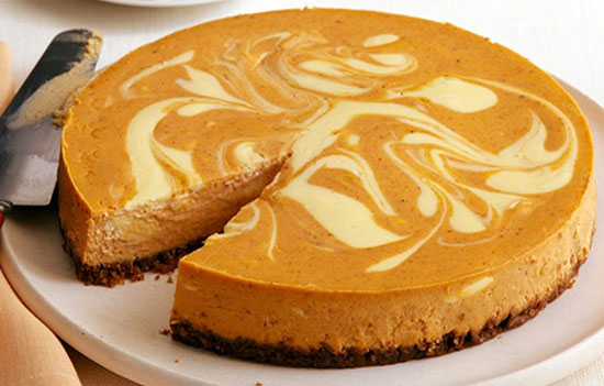 چیز کیک کدو حلوایی