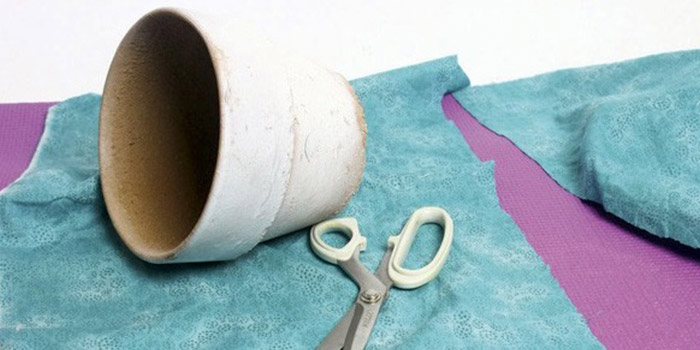 خلاقیت در تزیین گلدان سفالی