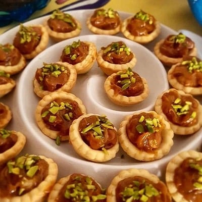 دستور پخت تارت گردویی در خانه