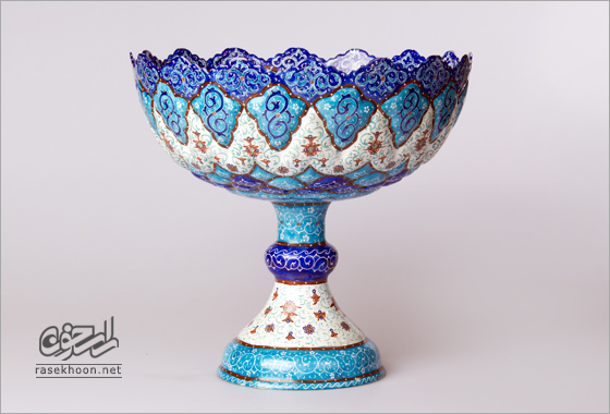 شکلات خوری مسی میناکاری