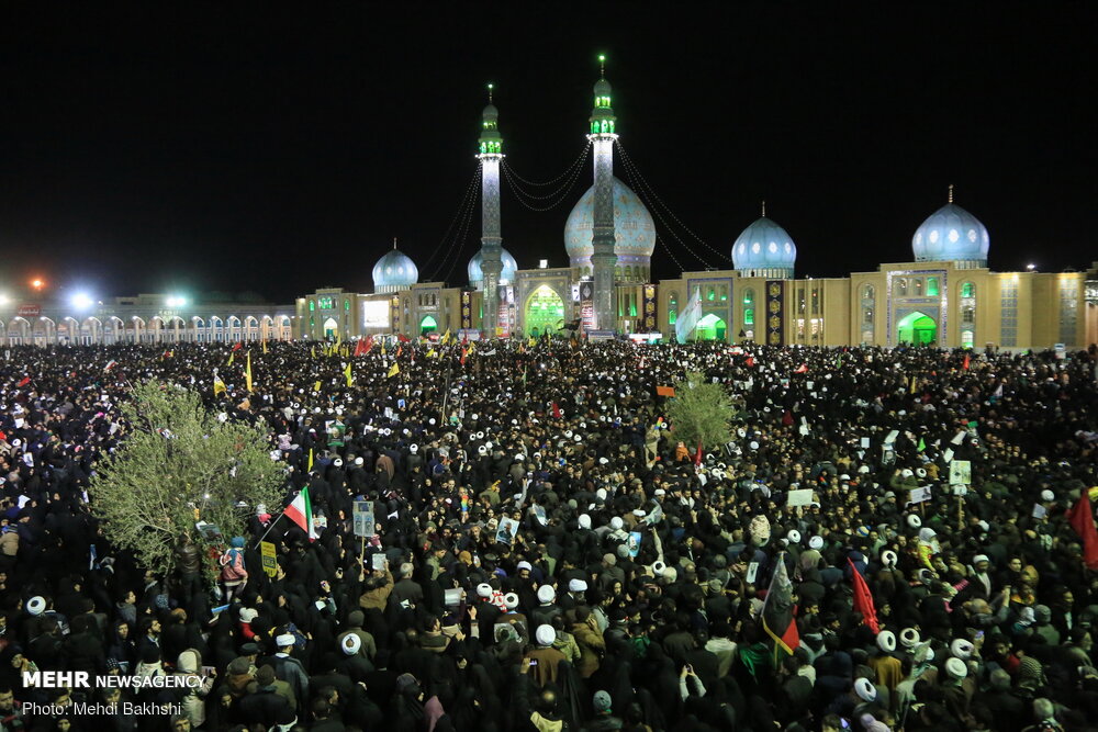 تصاویری از قیام مردم قم به احترام سیدالشهدای مقاومت