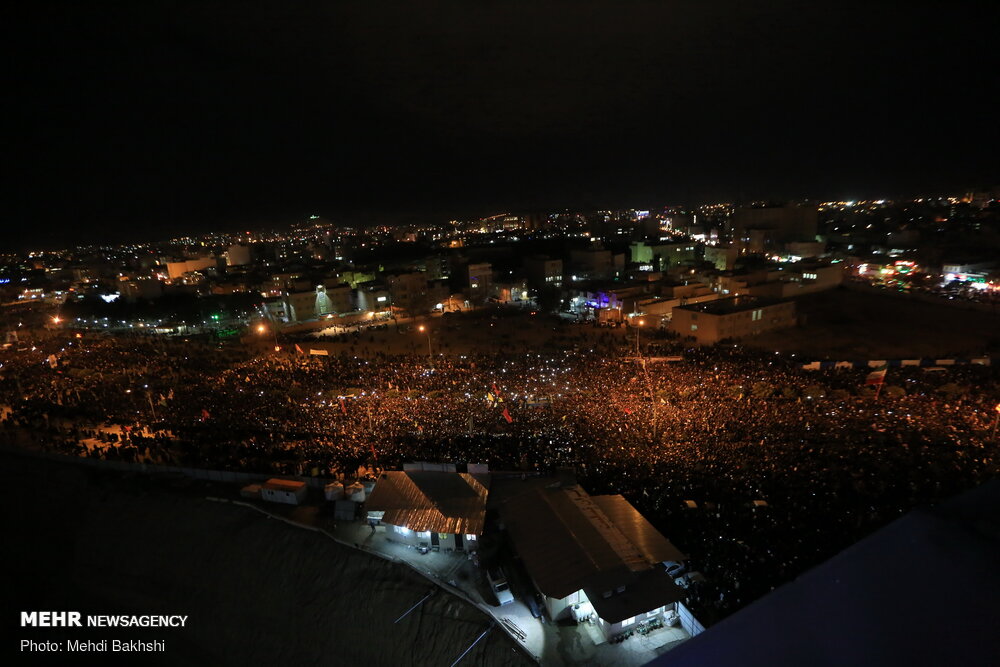 تصاویری از قیام مردم قم به احترام سیدالشهدای مقاومت