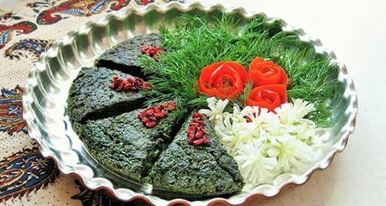 دستور پخت کوکو سبزی