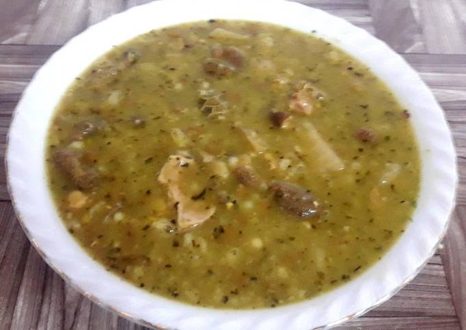 دستور پخت آش جو با سیرابی