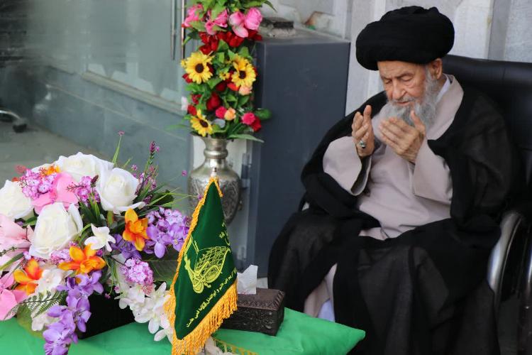 گزارش تصویری از تشرف حضرت آیت الله علوی گرگانی به حرم مطهر امامزاده سیدعلی( ع)