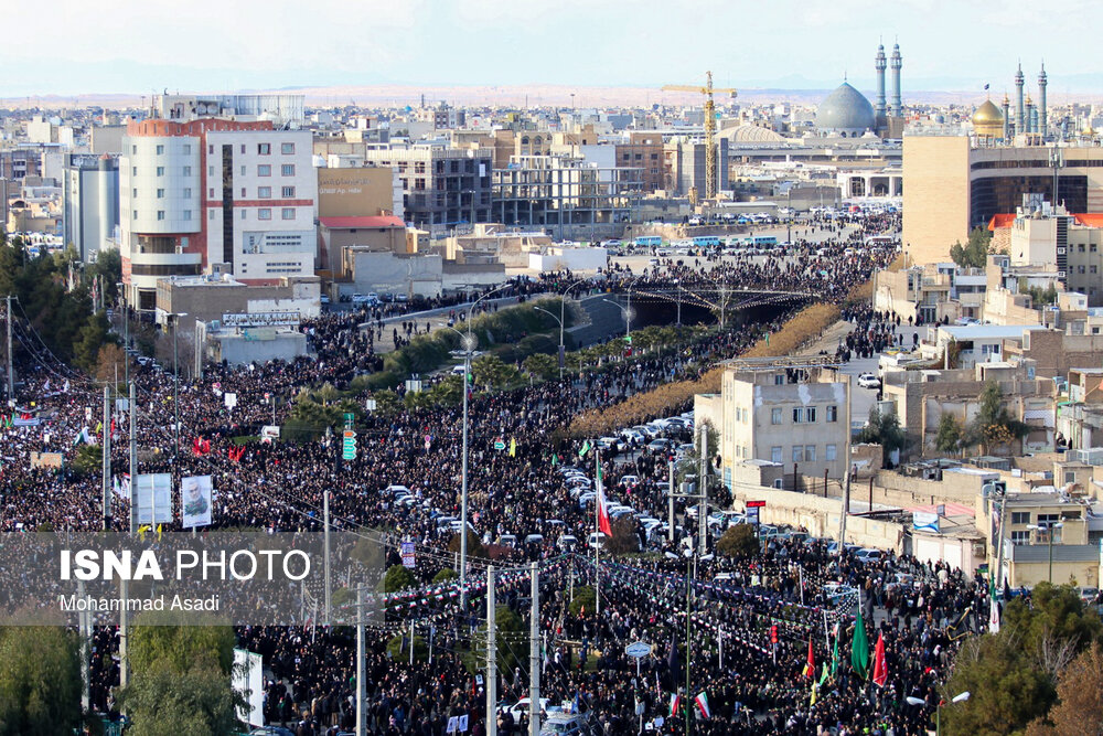 تصاویری از قیام مردم قم به احترام سیدالشهدای مقاومت