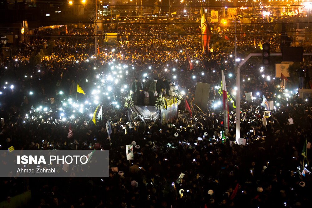 تصاویری از قیام مردم قم به احترام سیدالشهدای مقاومت
