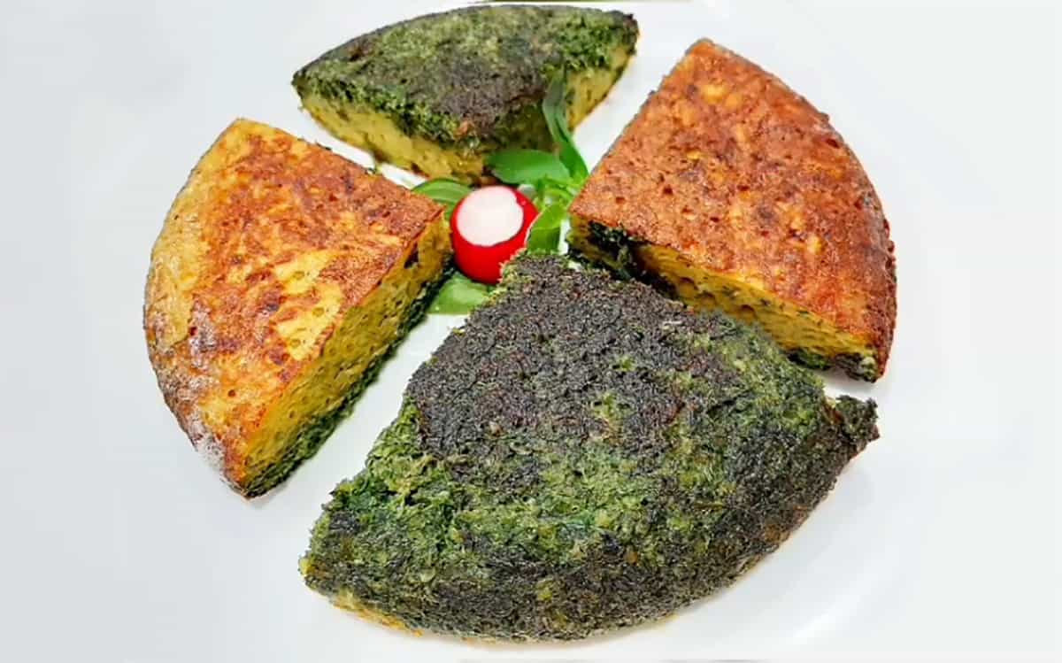 دستور پخت کوکوی دو رنگ