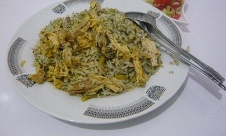 دستور پخت شوید پلو با مرغ