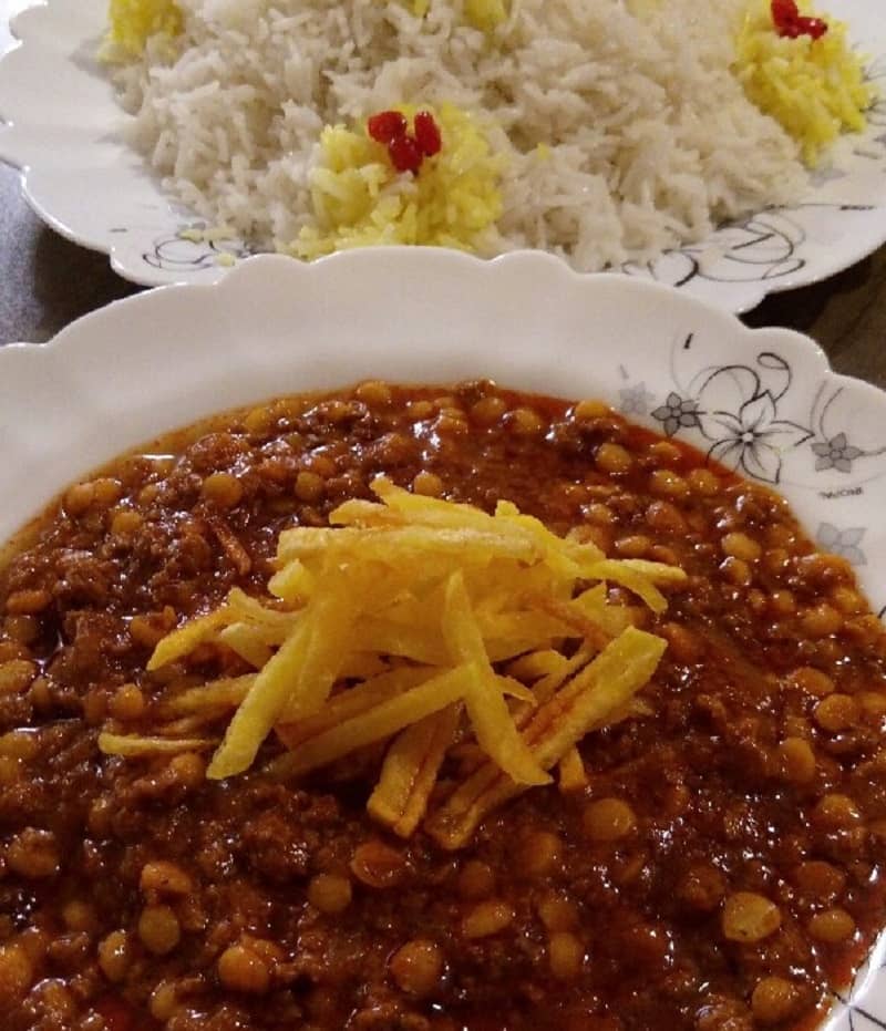دستور پخت قیمه چرخ کرده لاهیجان