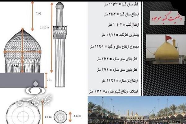 طرح ترفیع گنبد حرم امام حسین(ع) به ایران/ نصب گنبد جدید تا نوروز ۹۸