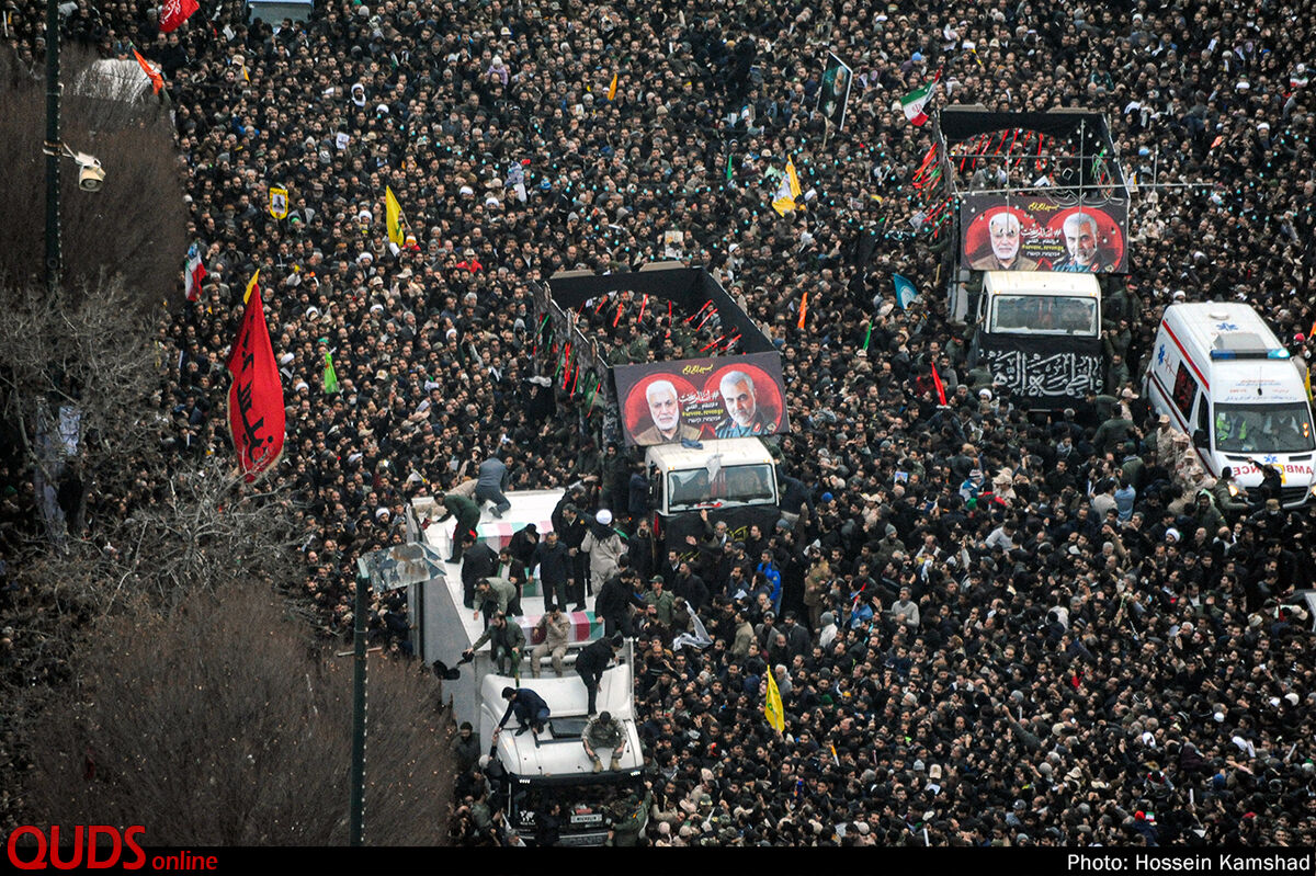 گزارش تصویری حضور میلیونی مشهدی‌ها برای تشییع سرداران مقاومت