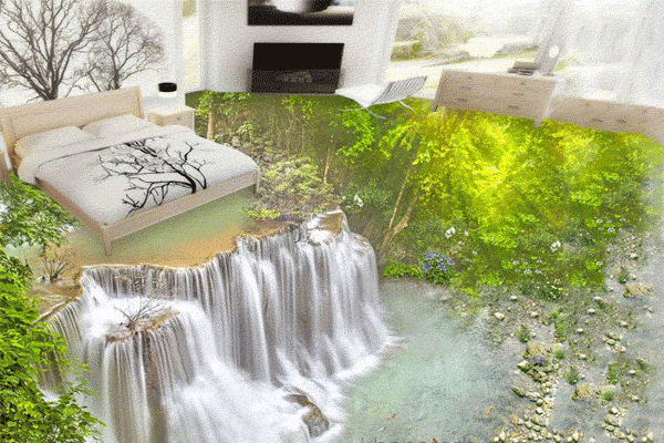 کفپوش های سه بعدی شگفت انگیز برای اتاق خواب