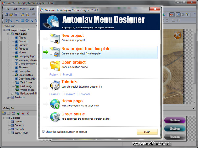 طراحی حرفه ای اتوران با AutoPlay Menu Designer Pro 4.4 Build 156 Final
