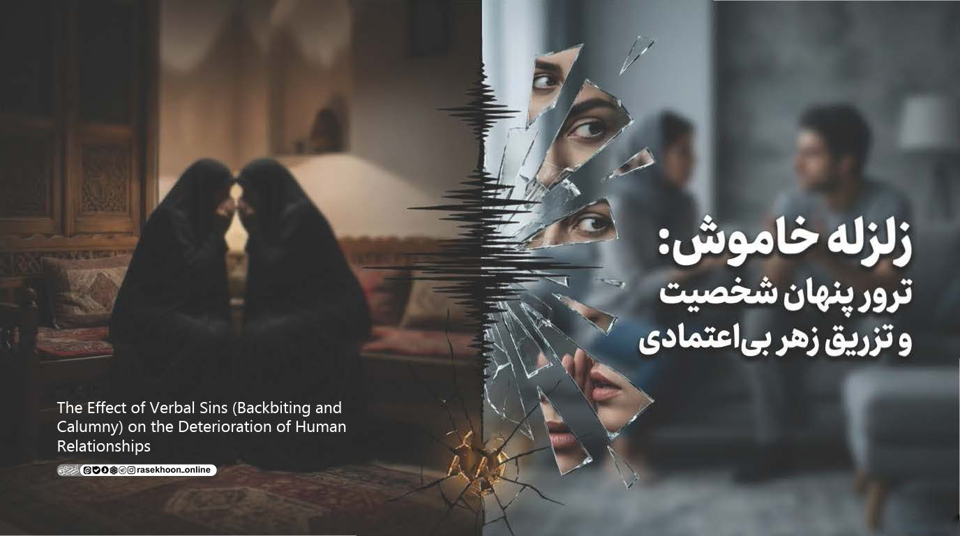 تاثیر گناهان زبان (غیبت، تهمت) بر تاریک شدن روابط انسانی