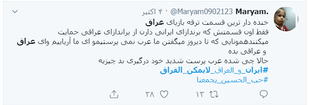 پاسخ کاربران به کسانی که به دنبال تفرقه میان ایران و عراق هستند