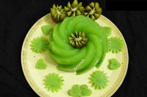 طرز تهیه انواع دسر با کیوی