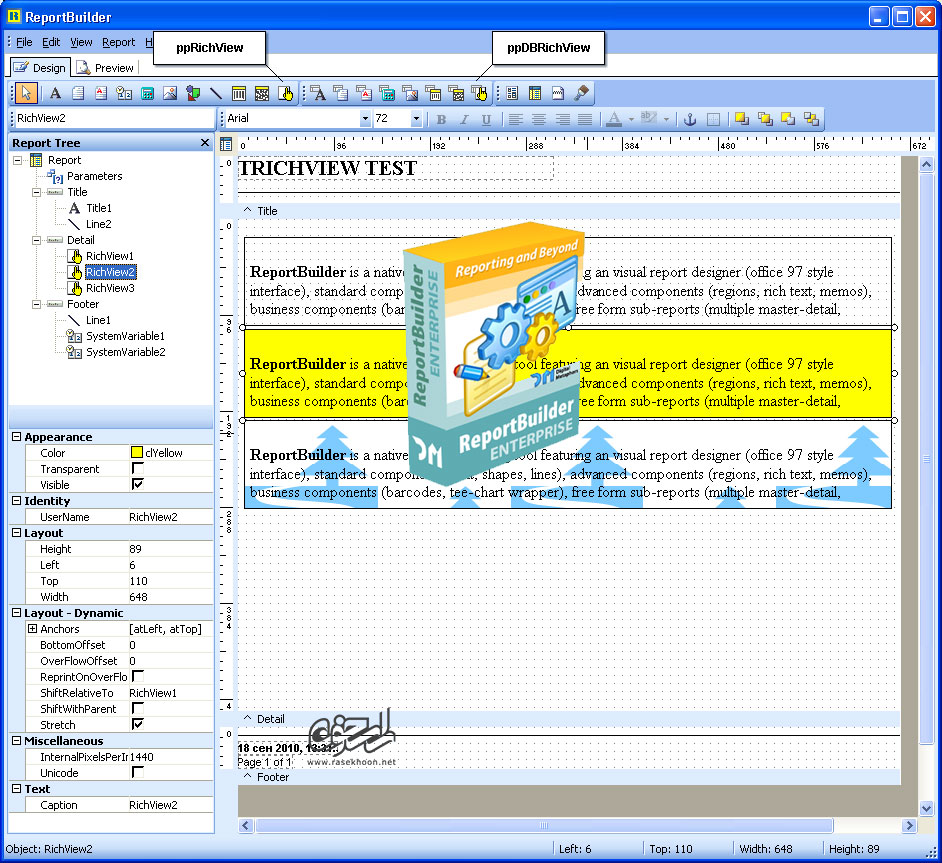 گزارش ساز ReportBuilder Professional v14.04 D7-XE2 گزارش ساز ReportBuilder Professional v14.04 D7-XE2