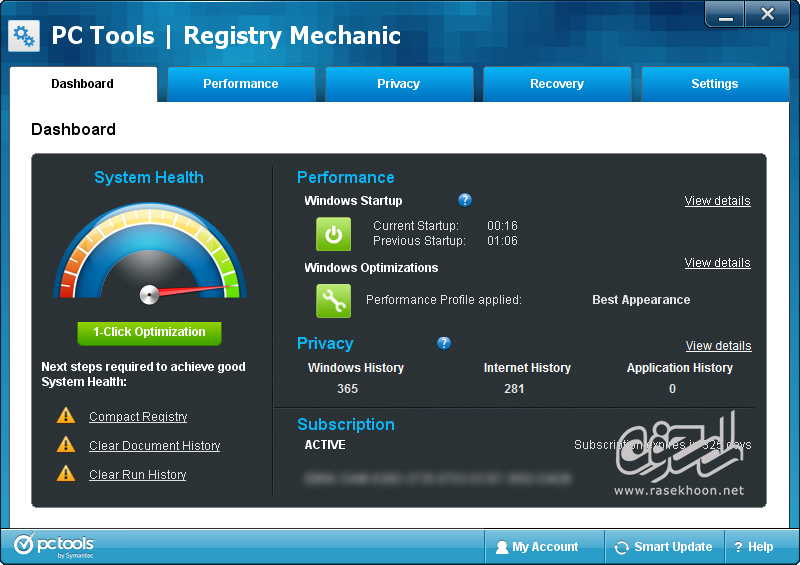 دانلود PC Tools Registry Mechanic 2013 v11.1.0.124 - نرم افزار پاکسازی، تعمیر و بهینه سازی رجیستری