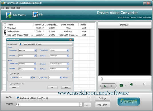 تبدیل فرمت ویدیو با Dream Video Converter Ultimate 4.5.8.0