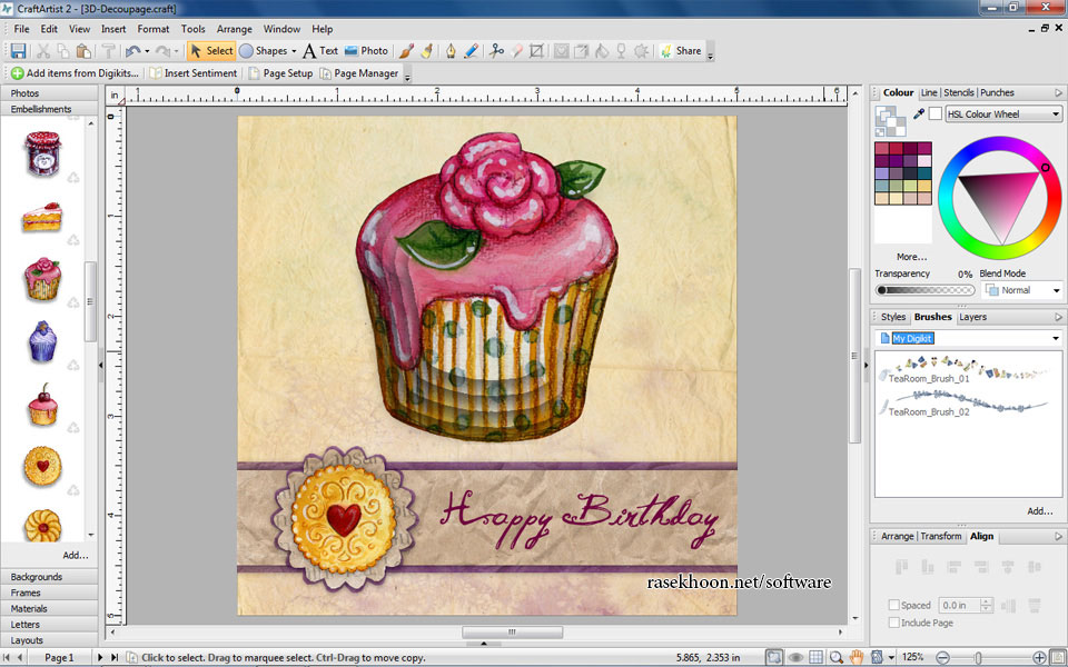 ساخت آلبوم عکس و کارت ویزیت Serif CraftArtist Professional v2.0.0.22