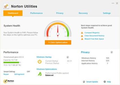 بهینه سازی سیستم با Symantec Norton Utilities 16.0.2.14 Portable