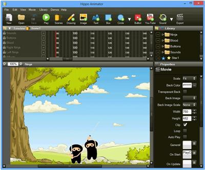 ساخت انیمیشن بر اساس زبان HTML با Hippo Animator v4.4.5806 ساخت انیمیشن بر اساس زبان HTML با Hippo Animator v4.4.5806