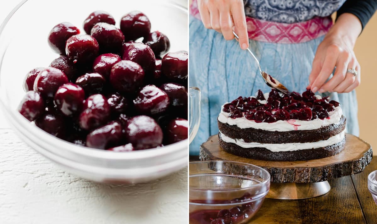 دستور پخت کیک جنگل سیاه