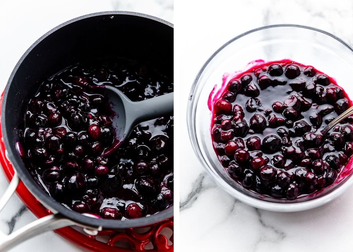 دستور تهیه پای با فیلینگ پنیر خامه ای و بلوبری