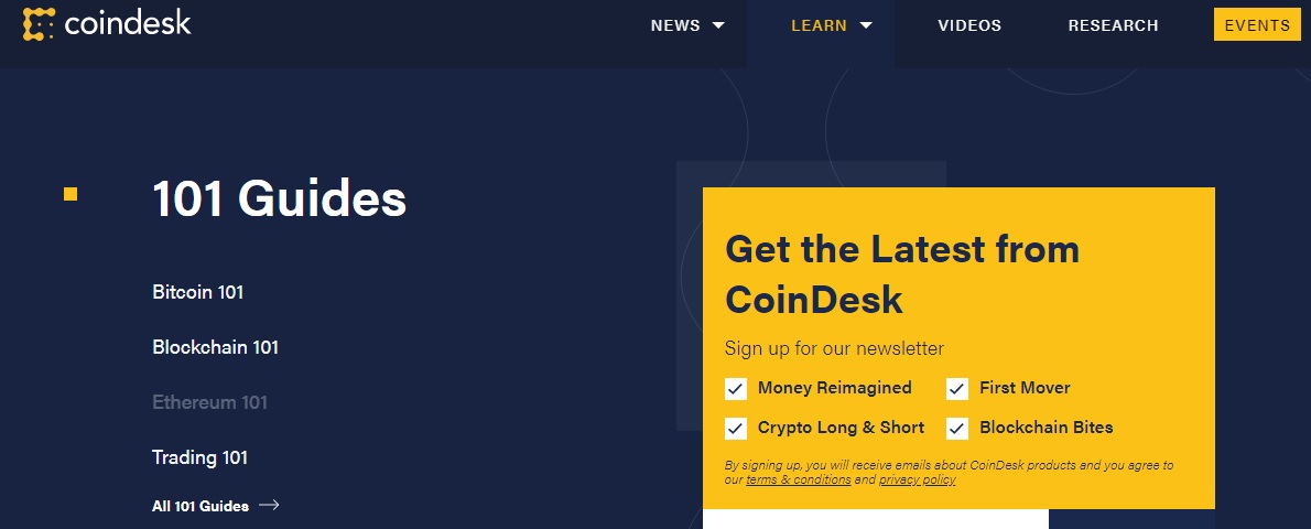 آشنایی با سایت کوین دسک (CoinDesk) برای آگاهی از آخرین اخبار ارزهای دیجیتال