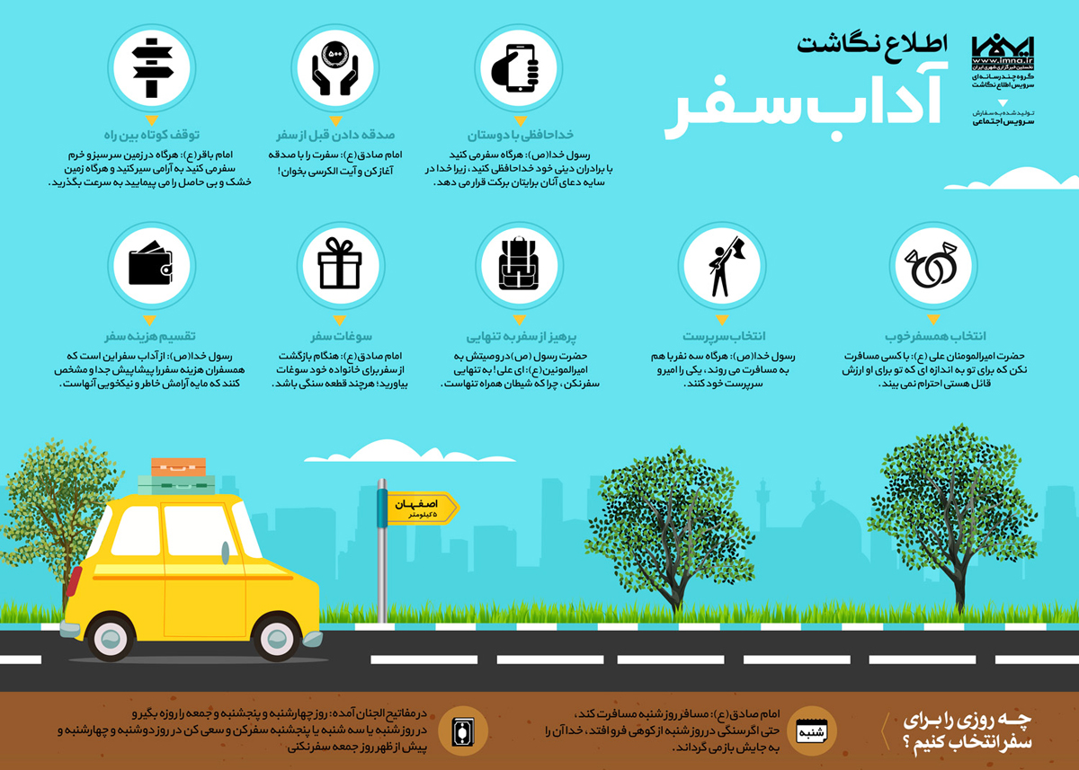 اینفوگرافی آداب سفر اینفوگرافی آداب سفر