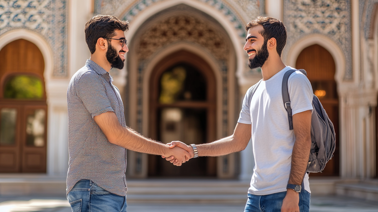 اهمیت دست دادن و در آغوش کشیدن، (مصافحه)