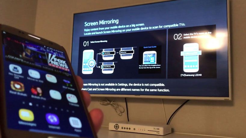 روش وصل کردن گوشی سامسونگ به تلویزیون