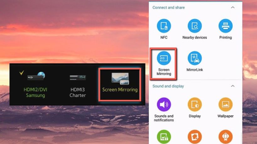 روش وصل کردن گوشی سامسونگ به تلویزیون