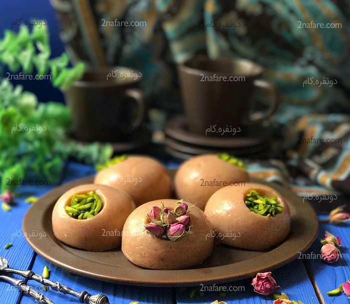 طرز تهیه حلوای انبه، مشکوفی دارچینی و ژله خرده شیشه