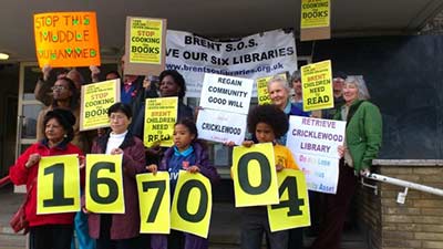 إغلاق المکتبات العامة فی لندن