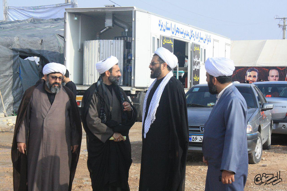 بازدید معاون فرهنگی اجتماعی سازمان اوقاف از موکب های مرز شلمچه، چذابه و مهران