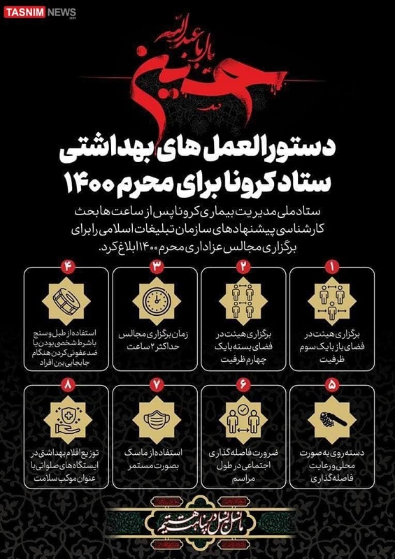 ماه محرم و کرونا/ دستورالعمل‌های بهداشتی ستاد کرونا برای محرم