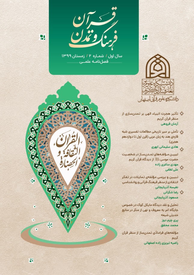 معرفی فصل‌نامه علمی «قرآن، فرهنگ و تمدن» - شماره دوم
