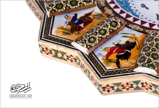 ساعت دیواری تمام خاتم