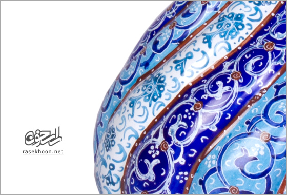 گلدان مینا (طرح 12) صنایع دستی میناسازی