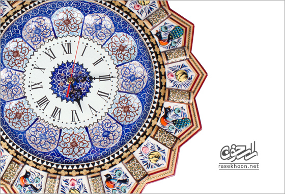 ساعت دیواری تمام خاتم
