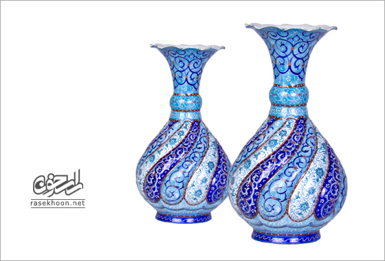 گلدان مینا (طرح 12) گلدان مینا