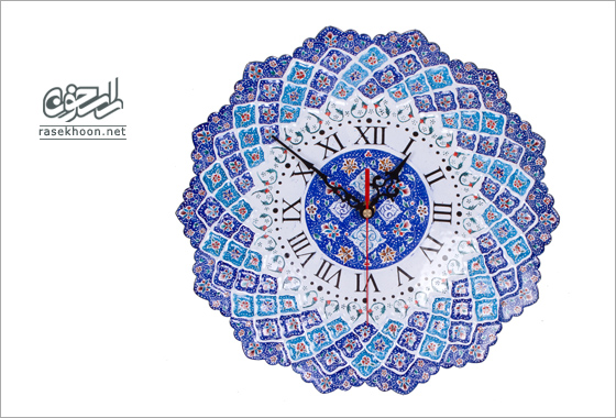 ساعت دیواری مینا کاری